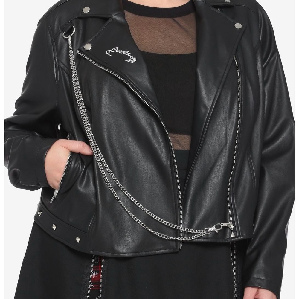 Disney Cruella Speak Of The De Vil Chain Moto Jacket Plus Size 4